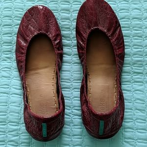Tieks size 11 red patent leather